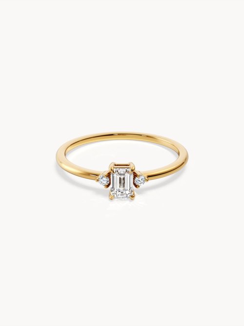 Radiant Cut Diamond With Accent Stones Engagement Ring