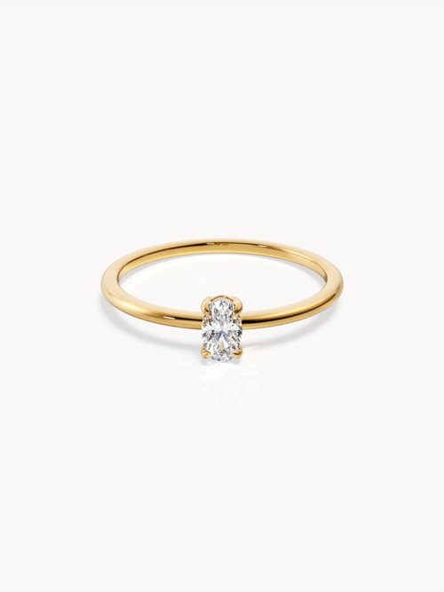 Minimalistic Plain Engagement Ring