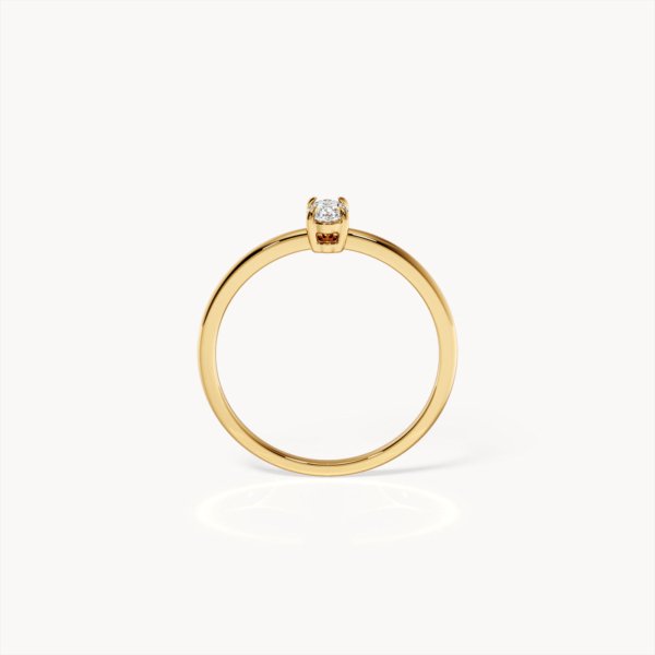 Minimalistic Plain Engagement Ring
