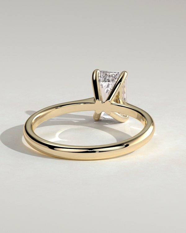 Emerald Cut Solitaire Engagement Ring