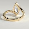 Marquise Solitaire with Bypass Band Engagement Ring