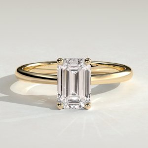 Emerald Cut Solitaire Engagement Ring