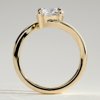 Round Solitaire with Bypass Band Engagement Ring