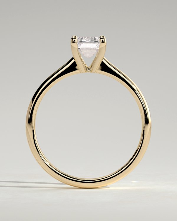 Emerald Cut Solitaire Engagement Ring