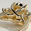 Oval Trilogy with Pavé Diamonds Engagement Ring