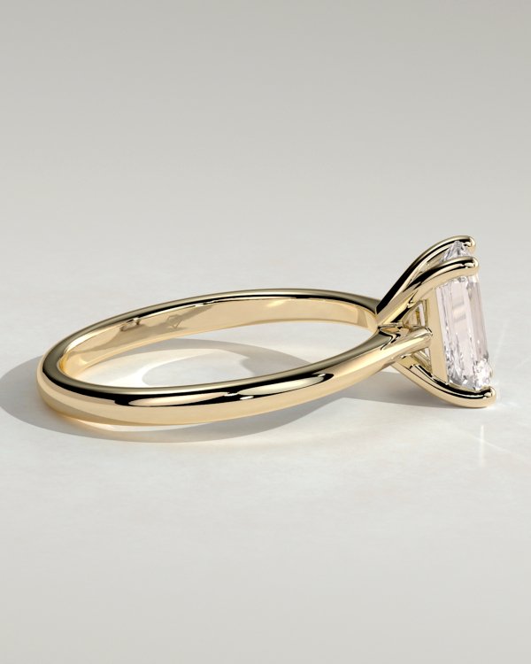 Emerald Cut Solitaire Engagement Ring