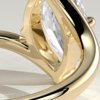 Marquise Solitaire with Bypass Band Engagement Ring