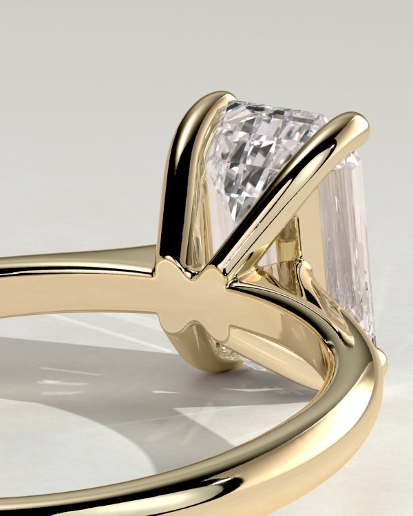 Emerald Cut Solitaire Engagement Ring