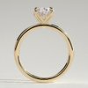 Oval Solitaire with Petal Gallery Engagement Ring