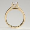 Oval Cathedral Solitaire Engagement Ring