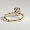 Oval Solitaire with Petal Gallery Engagement Ring