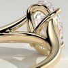 Oval Cathedral Solitaire Engagement Ring
