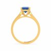 FlorenceEmeraldBlueSapphireLabDiamondEngagementRingYellowGoldSolitaireLilyArkwright4_900x.jpg Emerald Cut Blue Sapphire Engagement Ring