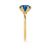LillieRoundBlueSapphireLabDiamondEngagmentRingYellowGold6prongsolitaireLilyArkwright3_900x.jpg Blue Sapphire 6 Prong Knife Edge Solitaire Ring