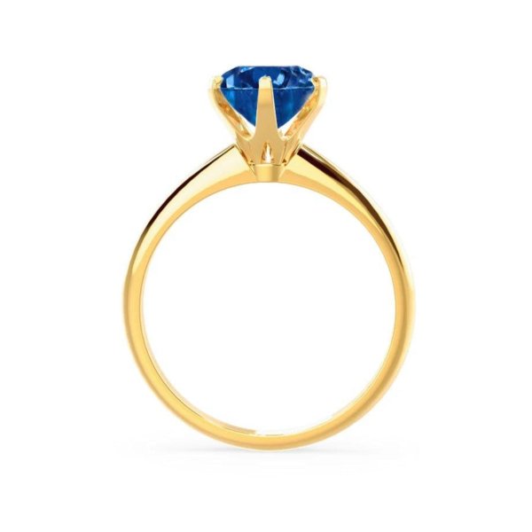 LillieRoundBlueSapphireLabDiamondEngagmentRingYellowGold6prongsolitaireLilyArkwright4_900x.jpg Blue Sapphire 6 Prong Knife Edge Solitaire Ring