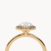 Oval Cut Halo Diamond Engagement Ring