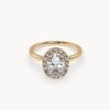 Oval Cut Halo Diamond Engagement Ring