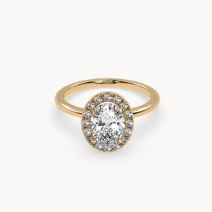 Oval Cut Halo Diamond Engagement Ring