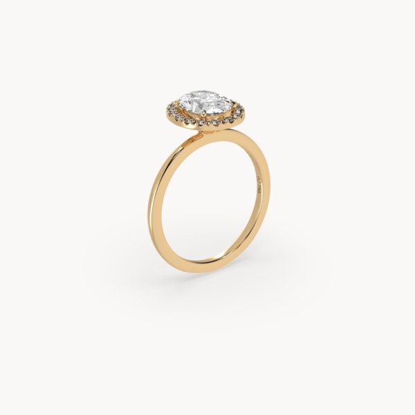 Oval Cut Halo Diamond Engagement Ring