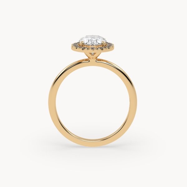 Oval Cut Halo Diamond Engagement Ring