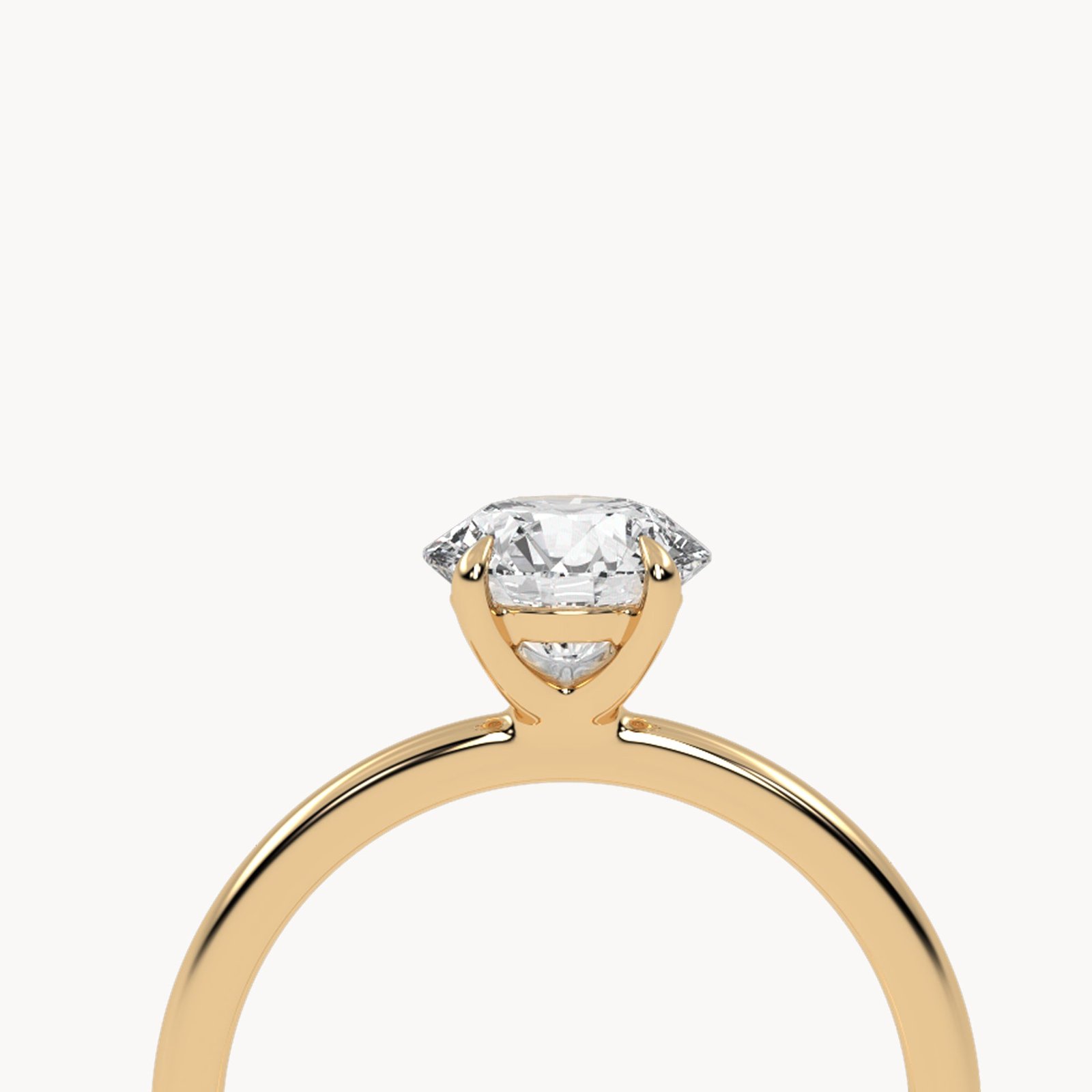 Round Brilliant Cut Solitaire Engagement Ring - Image 5
