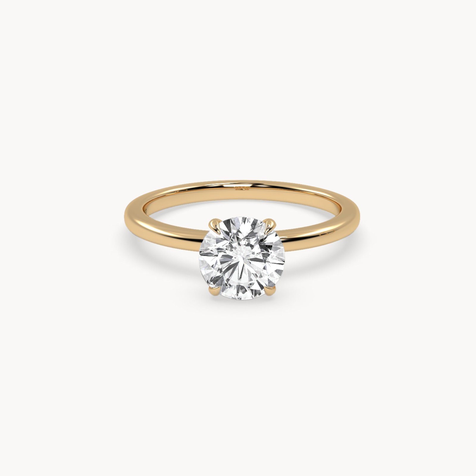 Round Brilliant Cut Solitaire Engagement Ring